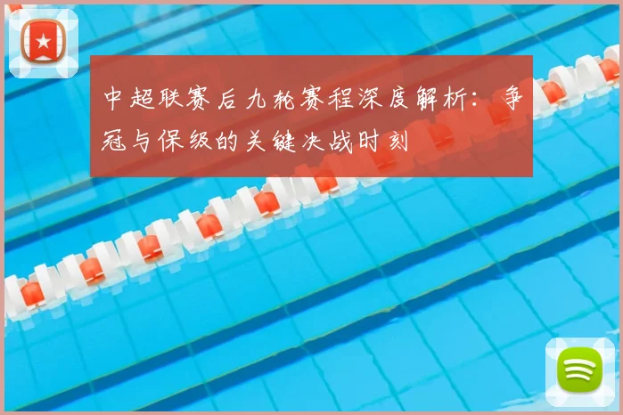 中超联赛后九轮赛程深度解析:争冠与保级的关键决战时刻